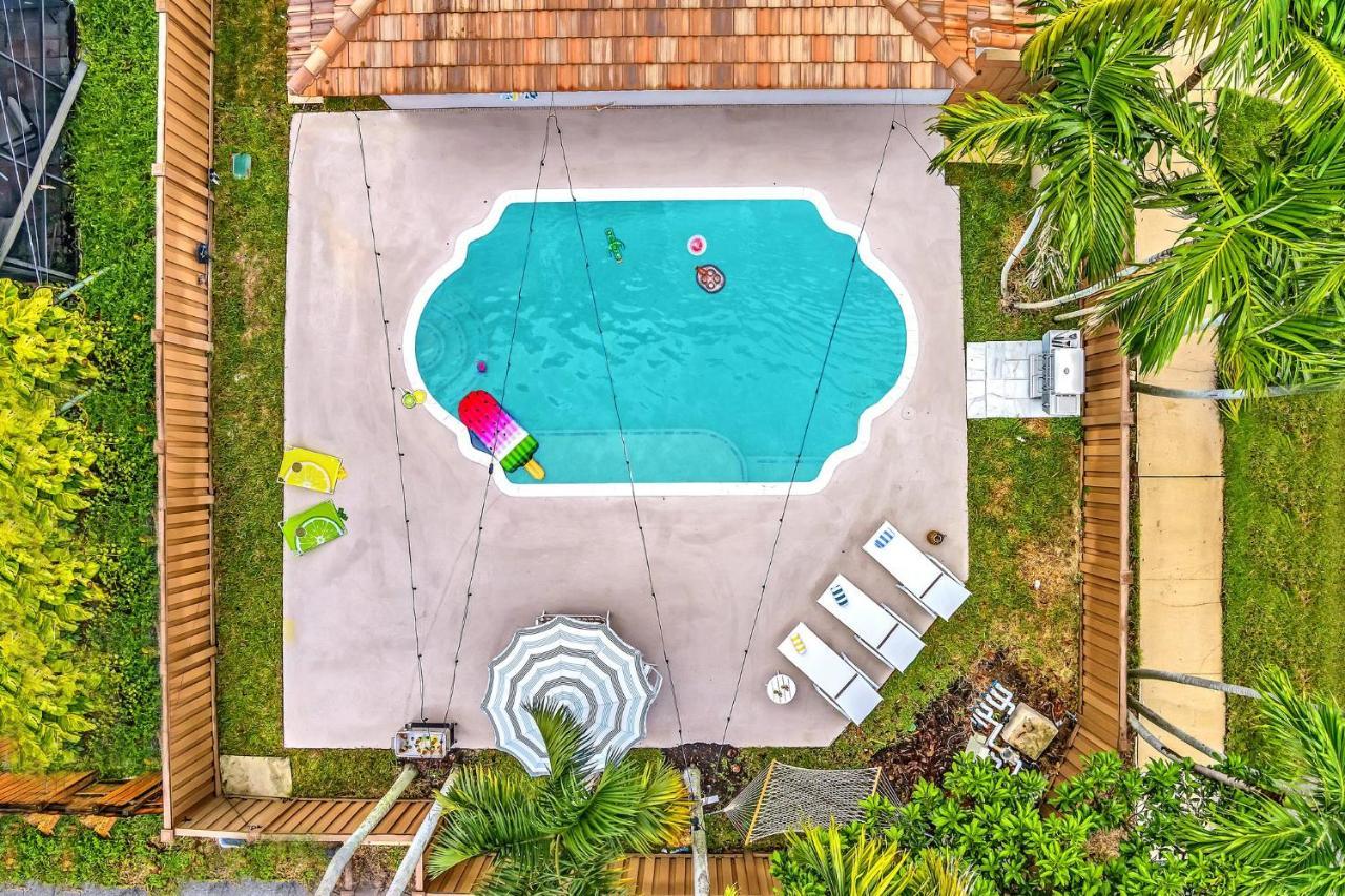 Tropical Oasis With Pool 10 Mins Airport & 5 Mins Beach Hollywood Exterior photo