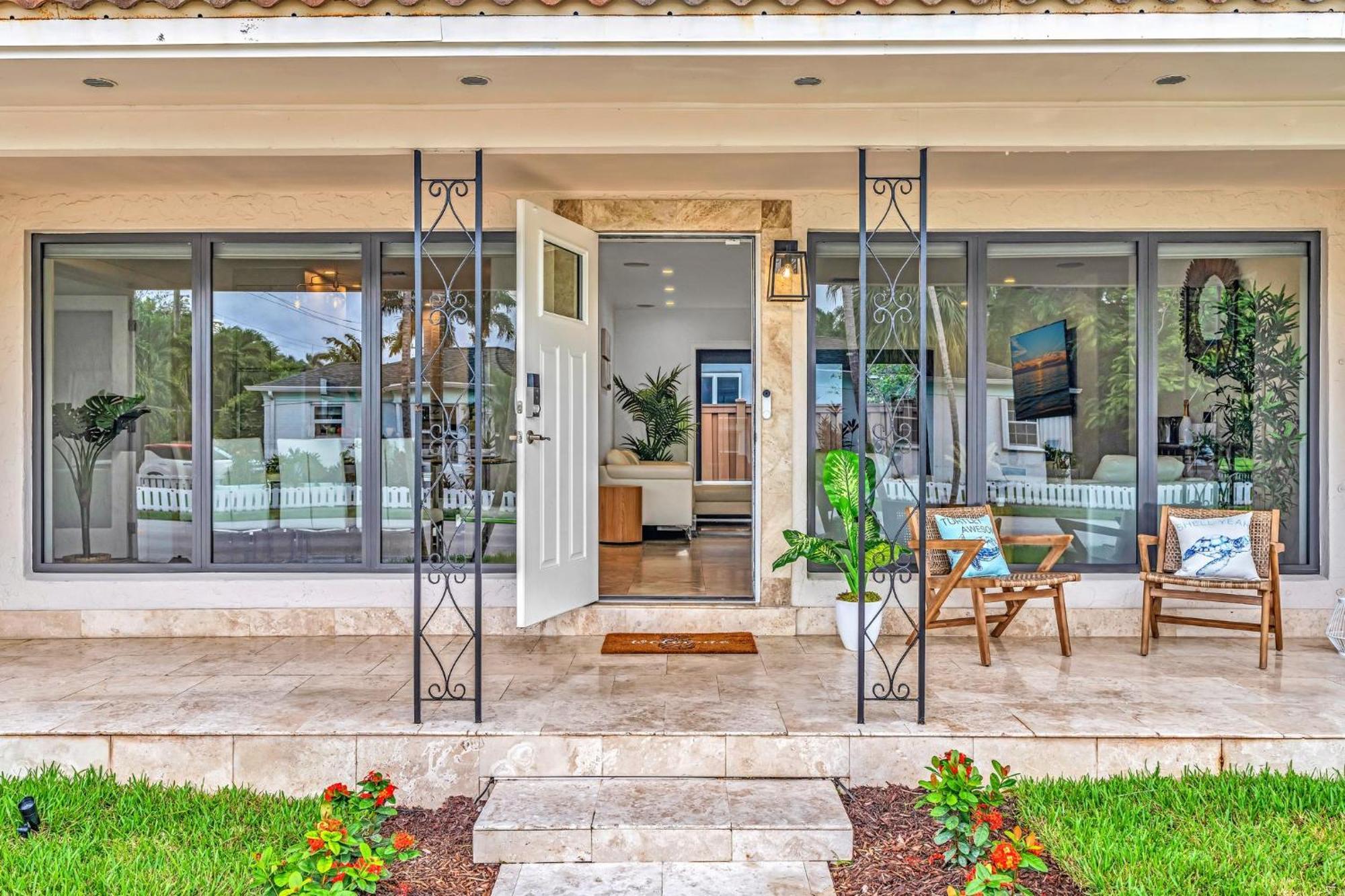 Tropical Oasis With Pool 10 Mins Airport & 5 Mins Beach Hollywood Exterior photo